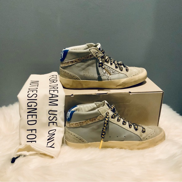 Golden Goose *LIKE NEW* Midstar Sneakers with Golden Goose Added Laces - Picture 3 of 10